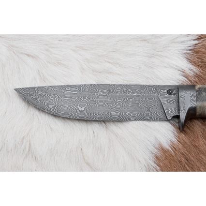 Ekskluzywny nóż damasceński 13 cm kasztanowiec