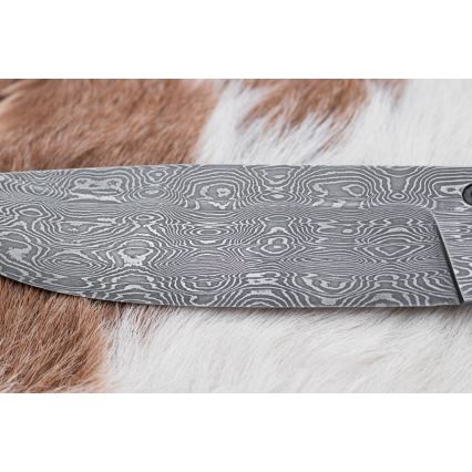 Ekskluzywny nóż damasceński 13 cm kasztanowiec