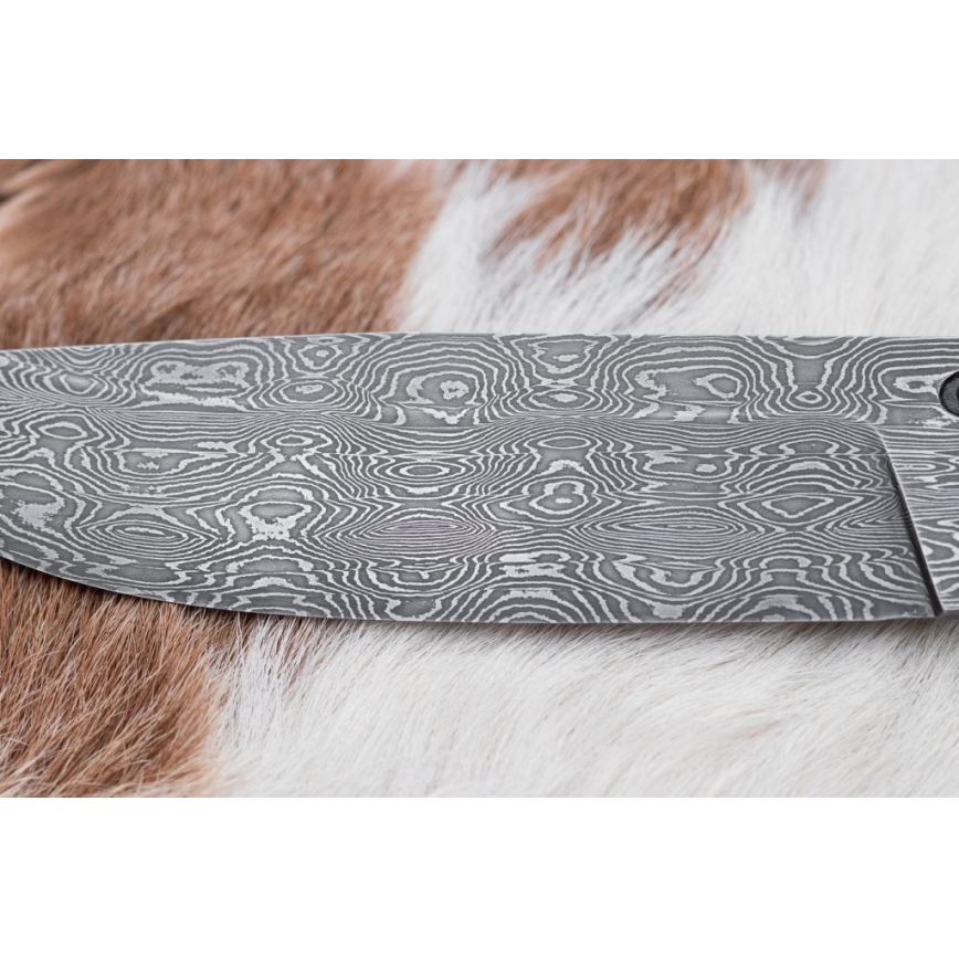 Ekskluzywny nóż damasceński 13 cm kasztanowiec