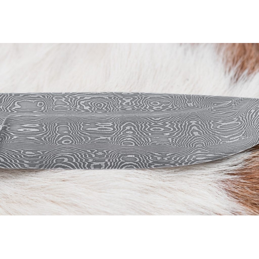 Ekskluzywny nóż damasceński 13 cm kasztanowiec