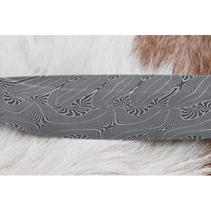 Ekskluzywny nóż damasceński 13 cm serpentynit/poroże renifera