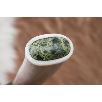 Ekskluzywny nóż damasceński 13 cm serpentynit/poroże renifera