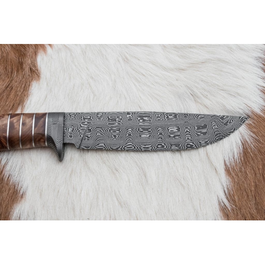 Ekskluzywny nóż damasceński 14,4 cm kasztanowiec/ząb mamuta