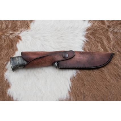 Ekskluzywny nóż damasceński 14 cm popiół