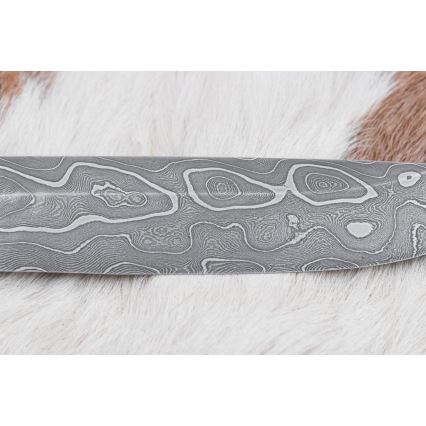 Ekskluzywny nóż damasceński 14 cm popiół