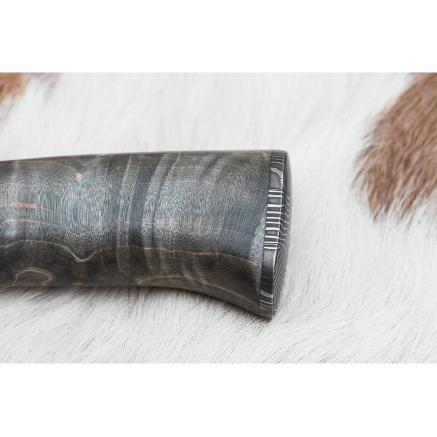 Ekskluzywny nóż damasceński 14 cm popiół