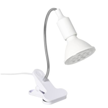 Elastyczna lampa stołowa z klipsem do uprawy roślin PLANTY 1xE27/30W/230V biała