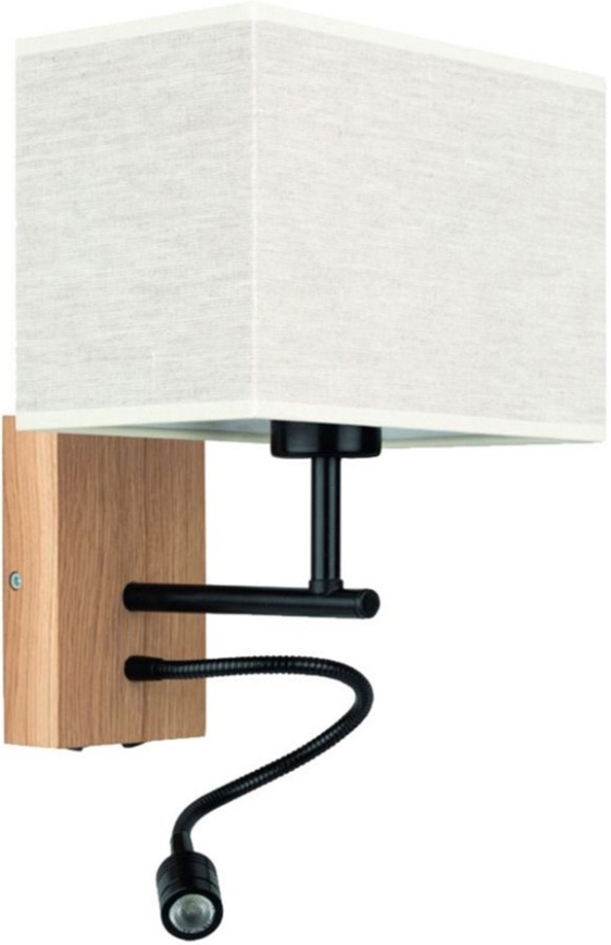 Elastyczna lampa LED BOHO 1xE27/25W + LED/1W/230V dąb