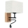 Elastyczna lampa LED BOHO 1xE27/25W + LED/1W/230V dąb