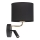 Elastyczna lampa LED RICHI 1xE27/15W/230V + LED/3W/230V czarna