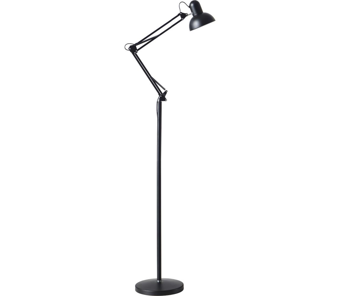 Elastyczna lampa podłogowa AURIQ 1xE27/60W/230V 184 cm czarny