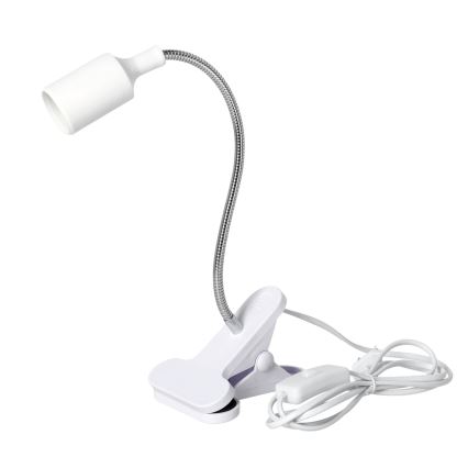 Elastyczna Lampa stołowa z klipsem CLIP 1xE27/30W/230V biały