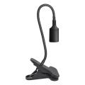 Elastyczna Lampa stołowa z klipsem CLIP 1xE27/30W/230V czarny
