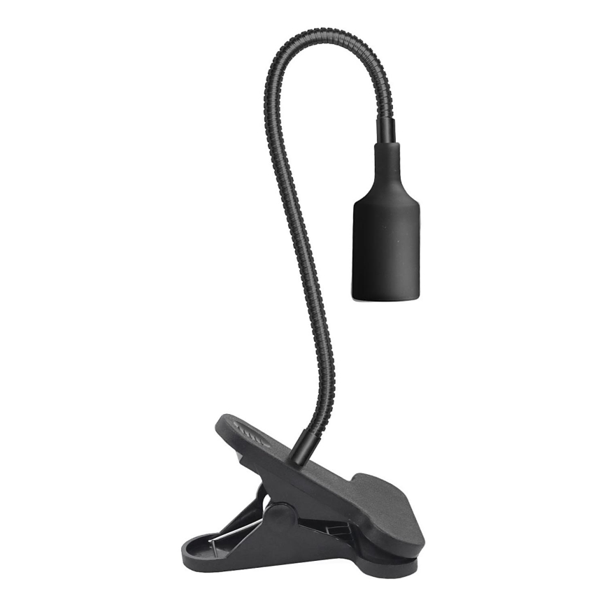 Elastyczna Lampa stołowa z klipsem CLIP 1xE27/30W/230V czarny
