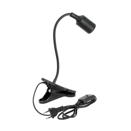 Elastyczna Lampa stołowa z klipsem CLIP 1xE27/30W/230V czarny