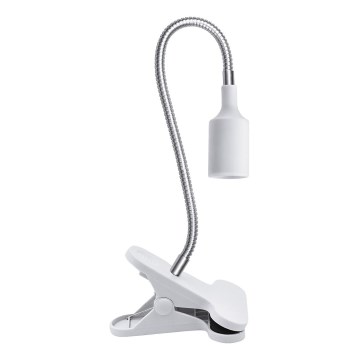 Elastyczna lampa stołowa z klipsem do uprawy roślin PLANTY 1xE27/30W/230V biała