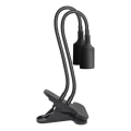 Elastyczna Lampa stołowa z klipsem do uprawy roślin PLANTY 2xE27/30W/230V czarna