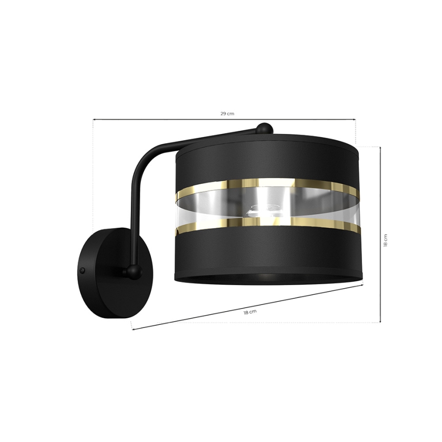 Elastyczna lampa ULTIMO 1xE27/60W/230V czarna