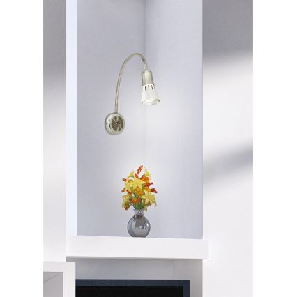 Elastyczna lampka ARENA 1xE14/40W/230V matowy chrom