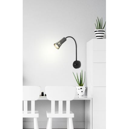 Elastyczna lampka ARENA 1xE14/40W/230V czarna