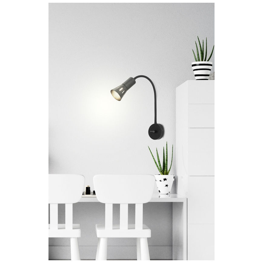 Elastyczna lampka ARENA 1xE14/40W/230V czarna