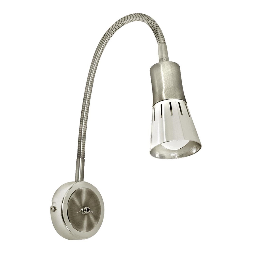 Elastyczna lampka ARENA 1xE14/40W/230V matowy chrom