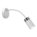 Elastyczna lampka JOKER 1xGU10/8W/230V biała/matowy chrom