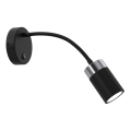 Elastyczna lampka JOKER 1xGU10/8W/230V czarna/matowy chrom