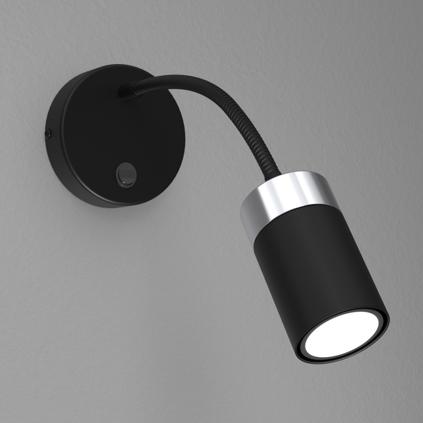 Elastyczna lampka JOKER 1xGU10/8W/230V czarna/matowy chrom