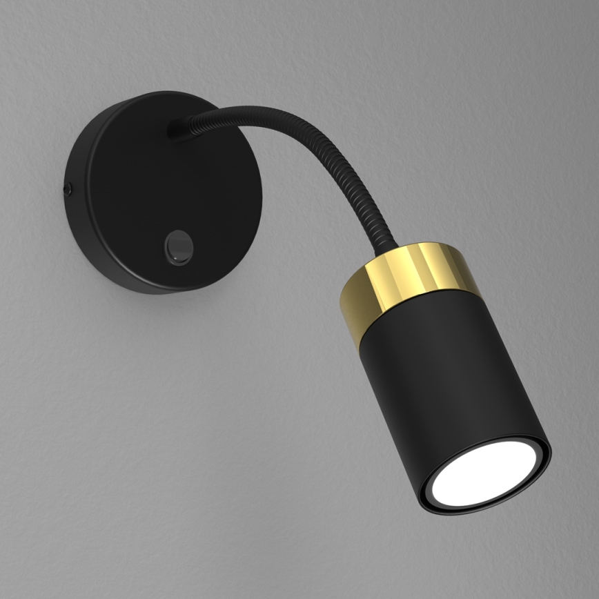 Elastyczna lampka JOKER 1xGU10/8W/230V czarna/złota