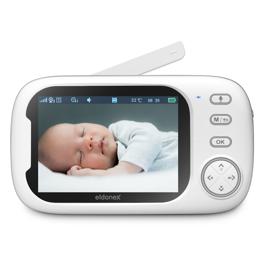ELDONEX EBM-1010-WH - Elektroniczna niania z monitorem 5V/2000 mAh