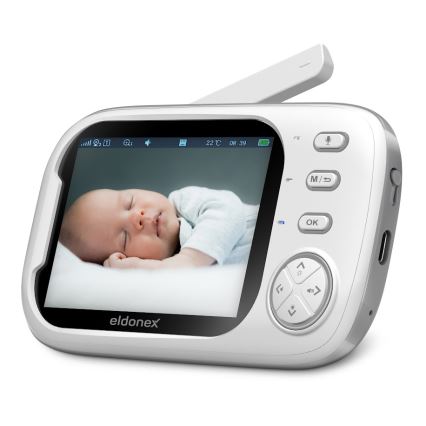 ELDONEX EBM-1010-WH - Elektroniczna niania z monitorem 5V/2000 mAh