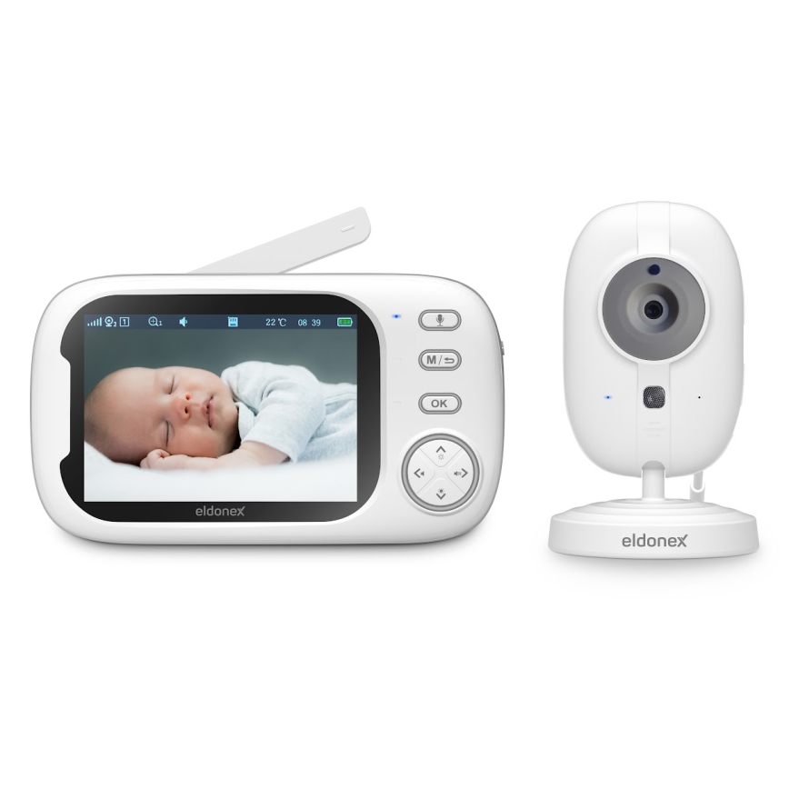 ELDONEX EBM-1010-WH - Niania elektroniczna z monitorem 5V/2000 mAh