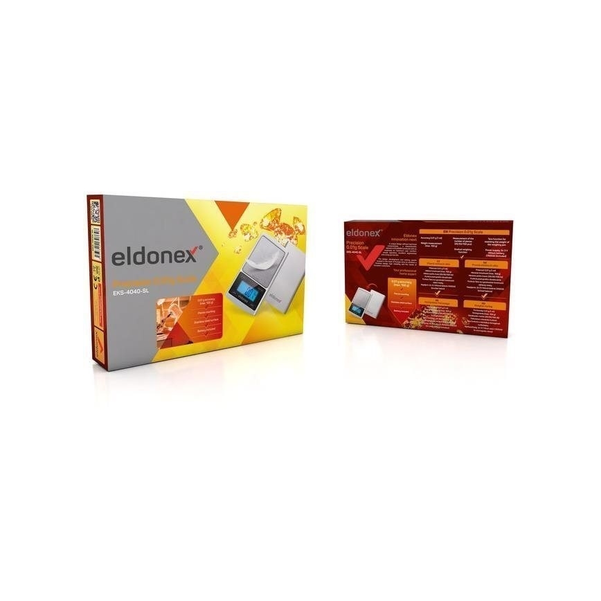 ELDONEX EKS-4040-SL - Waga precyzyjna 2xCR2032 srebrny