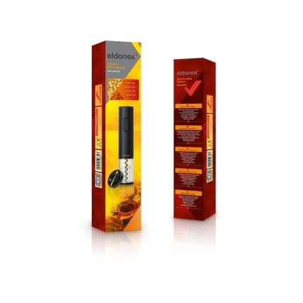 ELDONEX EWO-2100-BK - Elektryczny otwieracz do wina 4xAA czarny