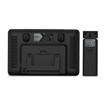 ELDONEX EWS-1010-BK - Stacja meteorologiczna z wyświetlaczem LCD 2xAAA czarny