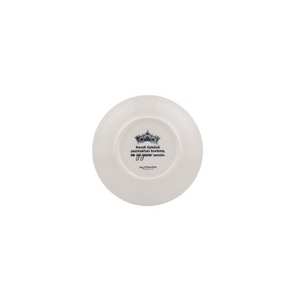 Elegancki zestaw obiadowy 4-częściowy, czarny/biały, wykonany z porcelany