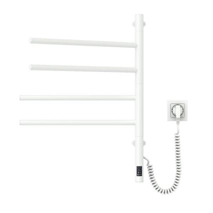 Elektryczna obrotowa suszarka do ręczników z termostatem ARABESQUE 150W/230V 64,6 cm IP44 biały