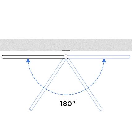 Elektryczna obrotowa suszarka do ręczników z termostatem FOUETTE 128W/230V 64,6 cm IP44 biały