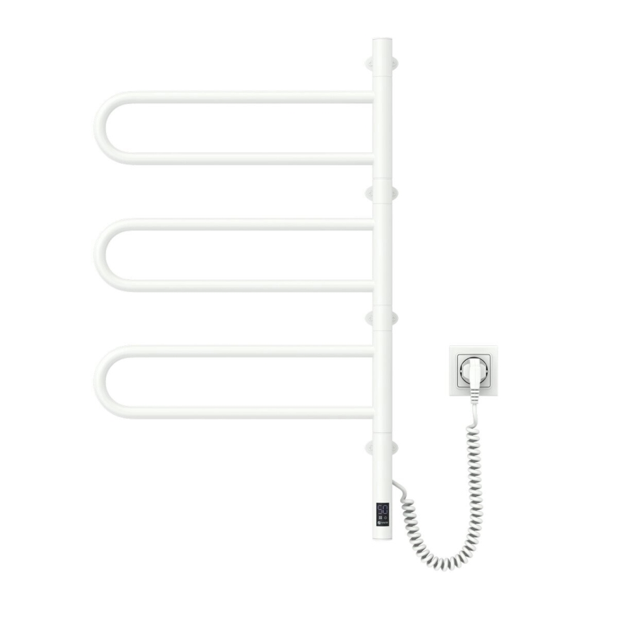 Elektryczna obrotowa suszarka do ręczników z termostatem FOUETTE 185W/230V 81,8 cm IP44 biały