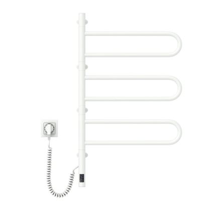 Elektryczna obrotowa suszarka do ręczników z termostatem FOUETTE 185W/230V 81,8 cm IP44 biały