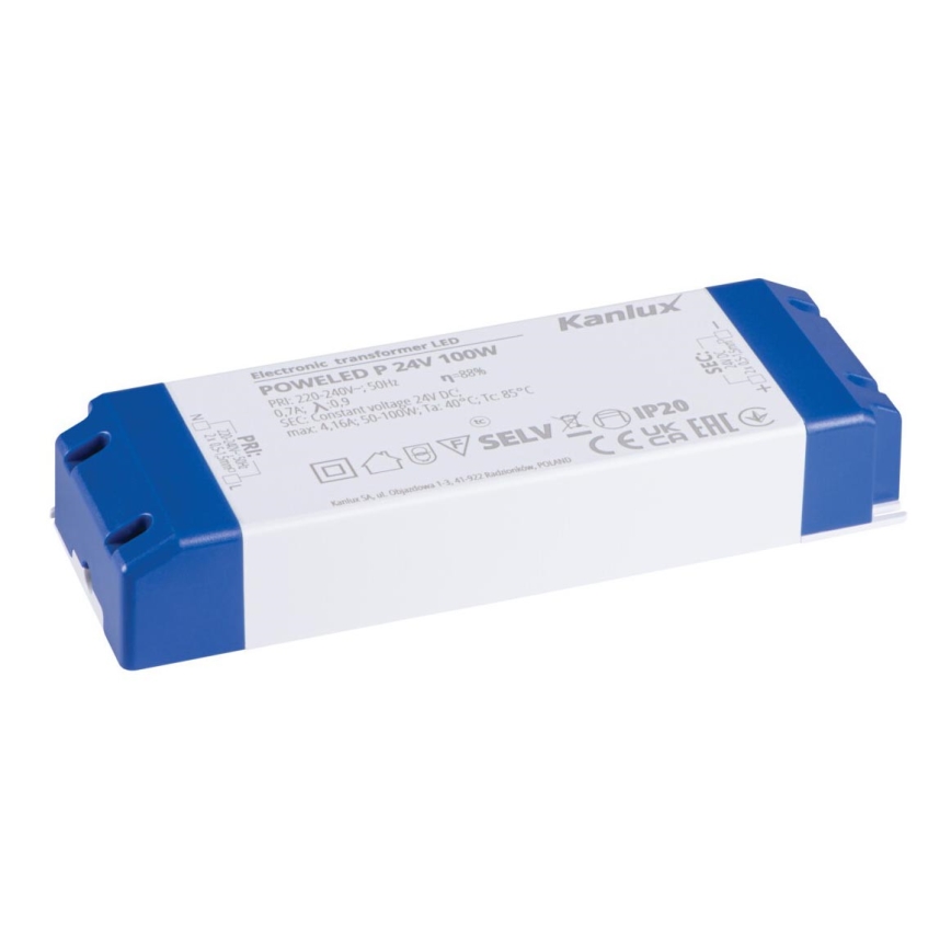 Elektroniczny transformator LED 100W/24V