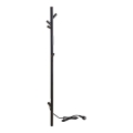 Elektryczna drążkowa suszarka na ręczniki 118 cm, 30 W, czarna