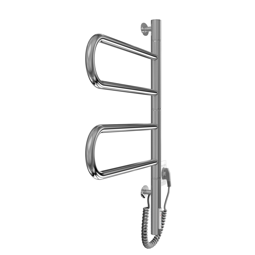 Elektryczny obrotowy suszacz na ręczniki TRISTAR 75W/230V 60x44,5 cm IP44 stal nierdzewna/błyszczący chrom