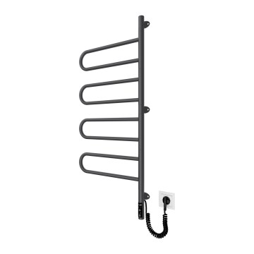 Elektryczna obrotowa suszarka do ręczników TRISTAR 105W/230V 100x44,5 cm IP44 stal nierdzewna/czarna