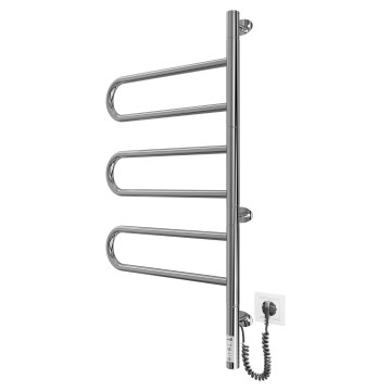 Elektryczna obrotowa suszarka do ręczników TRISTAR 80W/230V 80x44,5 cm IP44 stal nierdzewna/chrom błyszczący