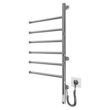 Elektryczna obrotowa suszarka do ręczników VEER 80W/230V 82,5x44,5 cm stal nierdzewna/chrom polerowany