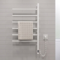 Elektryczna obrotowa suszarka do ręczników z termostatem ARABESQUE 105W  80x49 cm biała