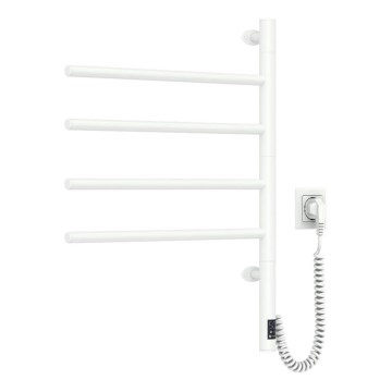 Elektryczna obrotowa suszarka do ręczników z termostatem ARABESQUE 150W/230V 64,6 cm IP44 biały