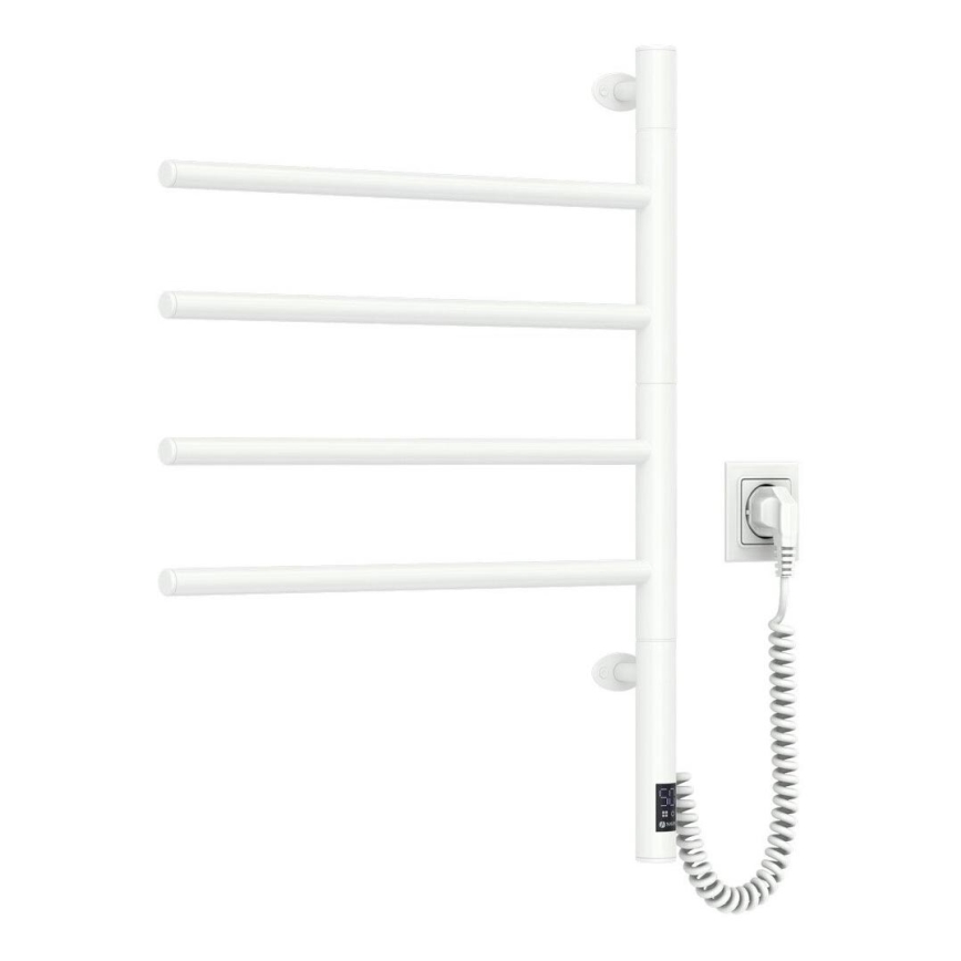 Elektryczna obrotowa suszarka do ręczników z termostatem ARABESQUE 150W/230V 64,6 cm IP44 biały